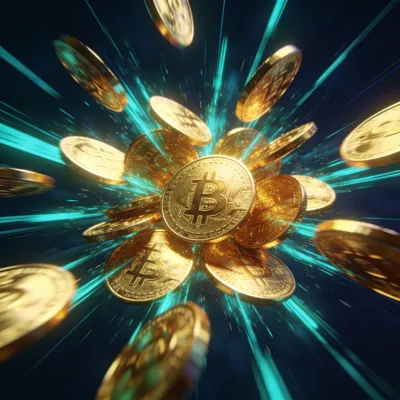 Abstract glowing jackpot meter graphic